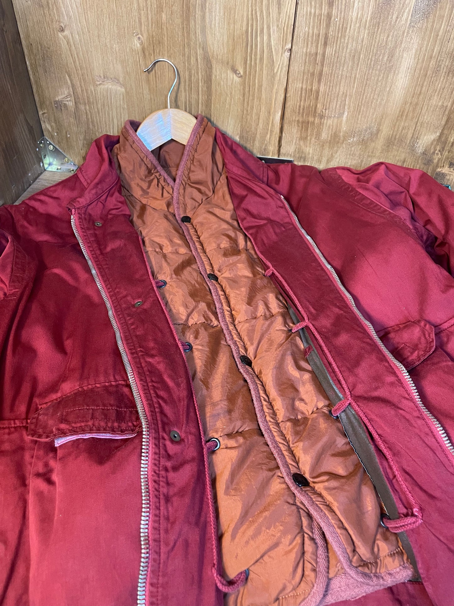 1992 Raso Gommato burgundy bomber
