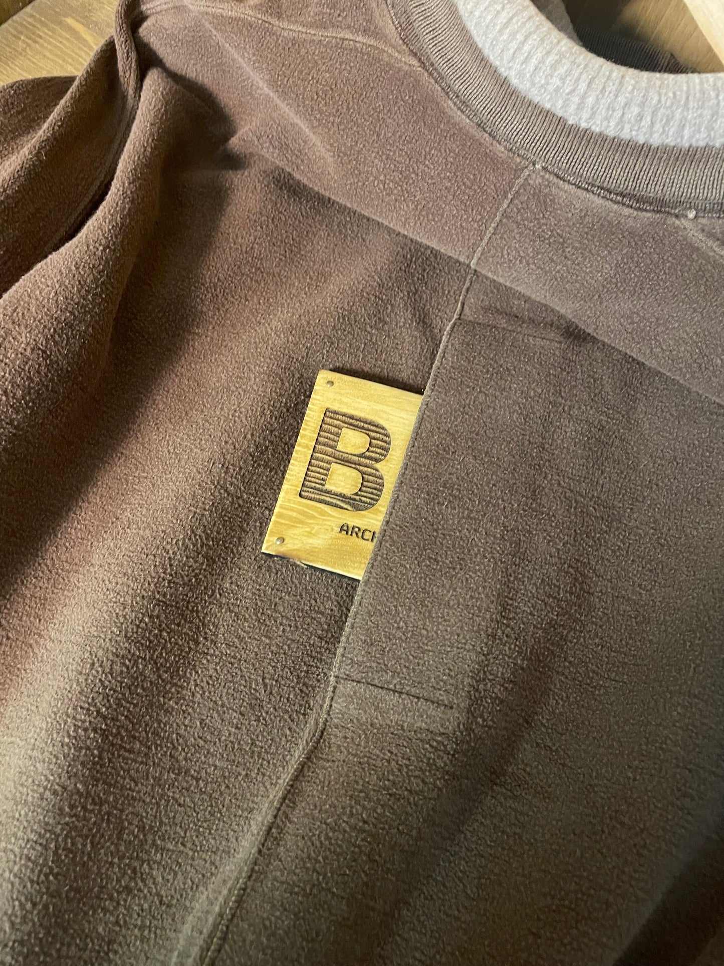 1988 Teddy fleece turtleneck brown