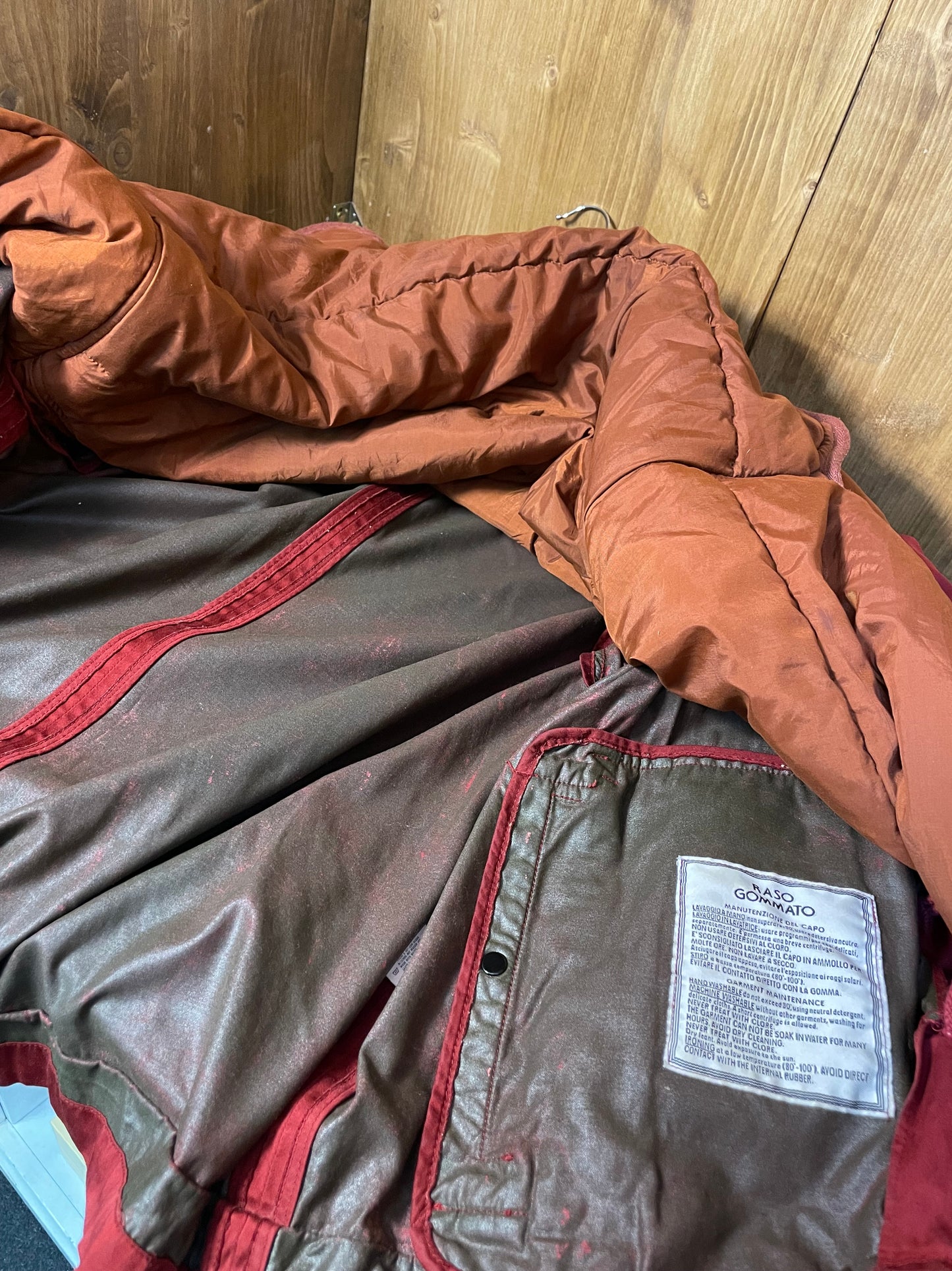 1992 Raso Gommato burgundy bomber