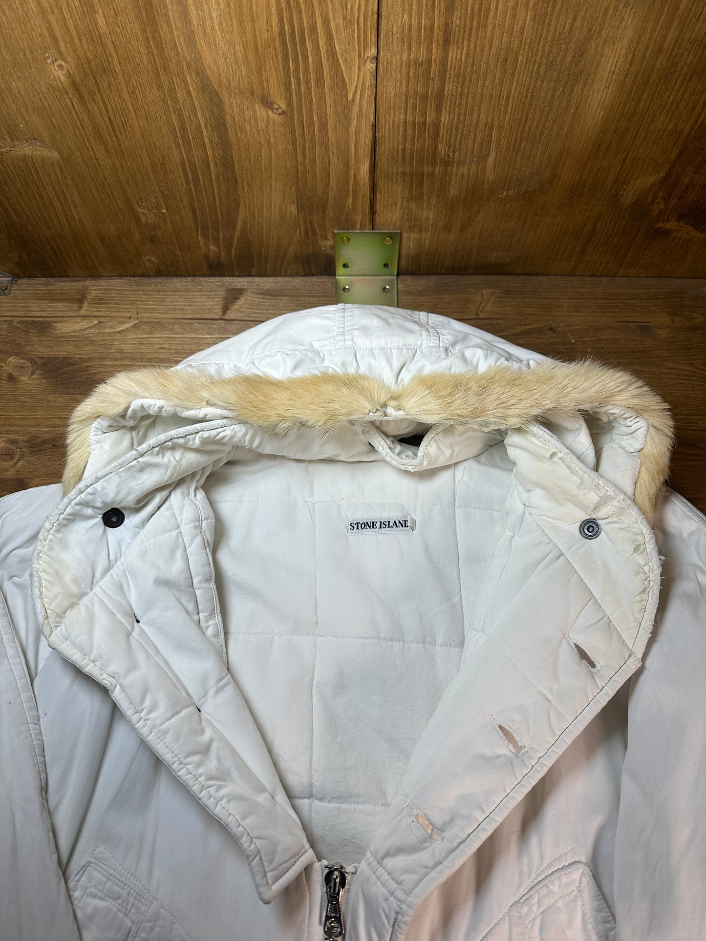 AW1985 COYOTE BEIGE FUR TRIM HOOD JOCK