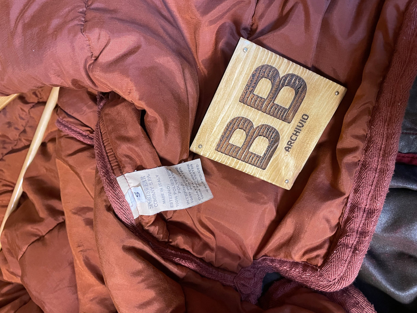 1992 Raso Gommato burgundy bomber