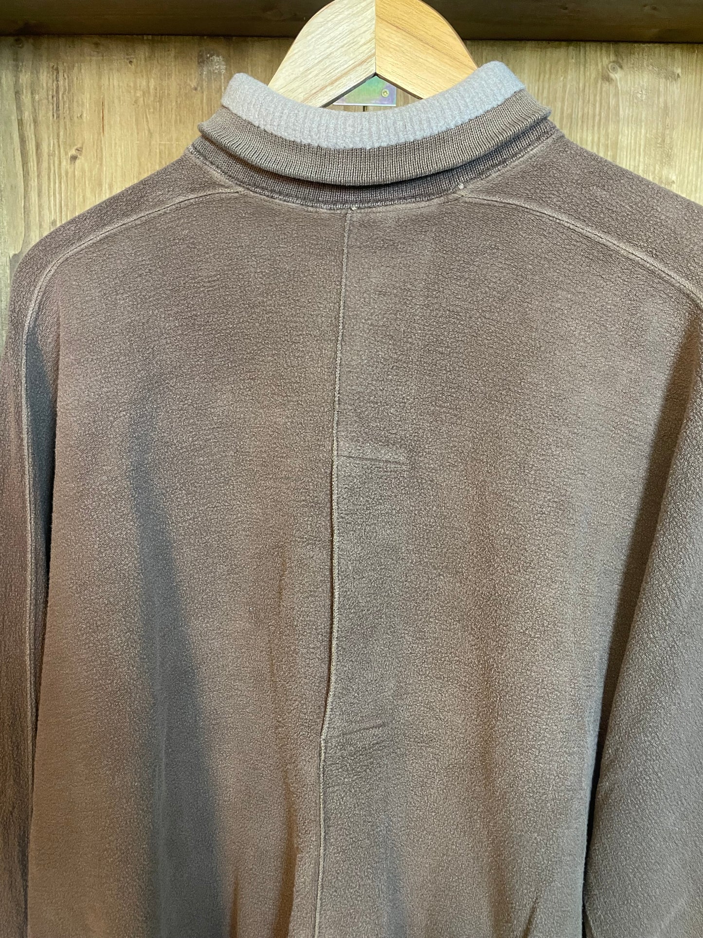 1988 Teddy fleece turtleneck brown