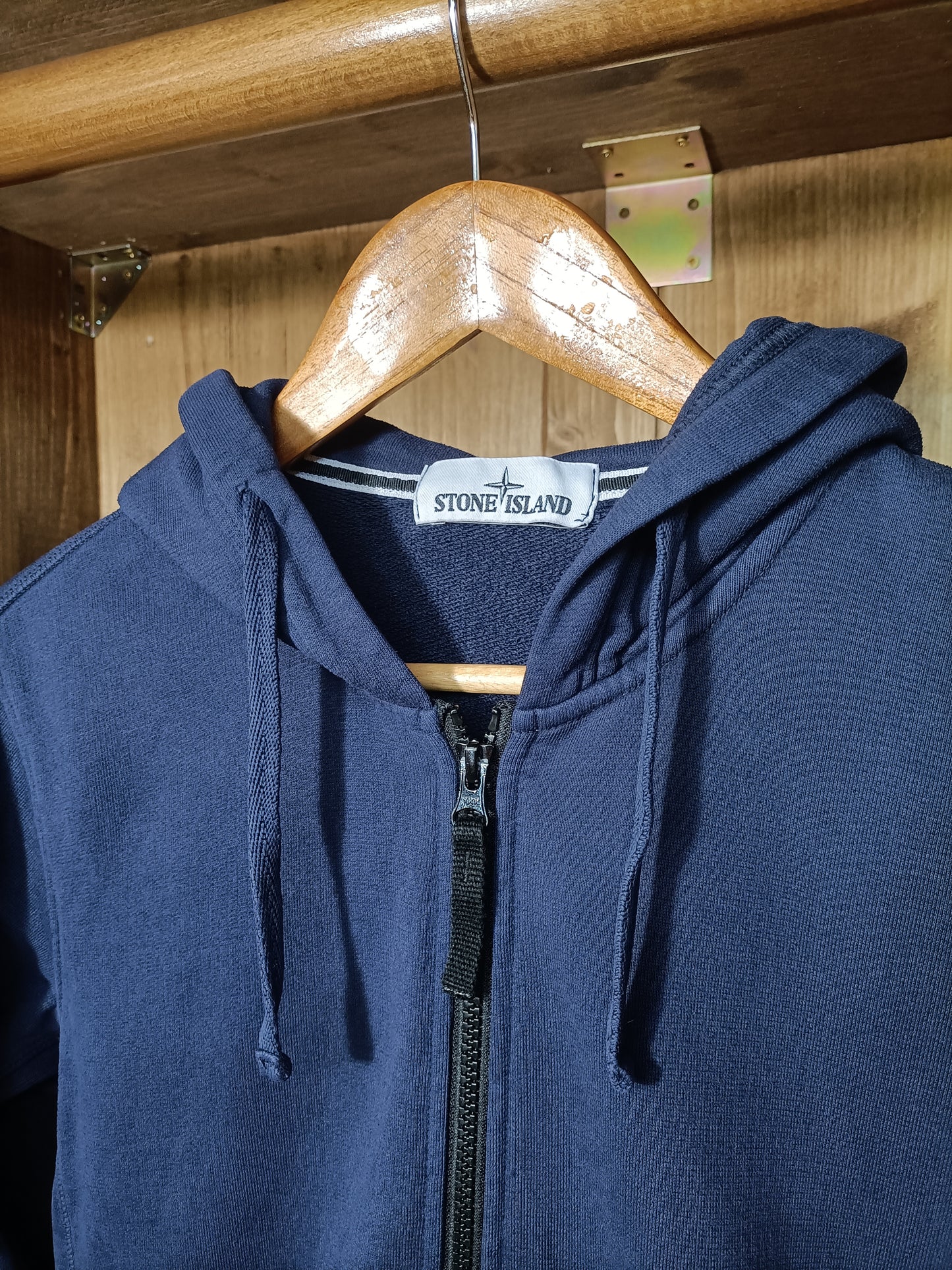 Zip hoodie blu