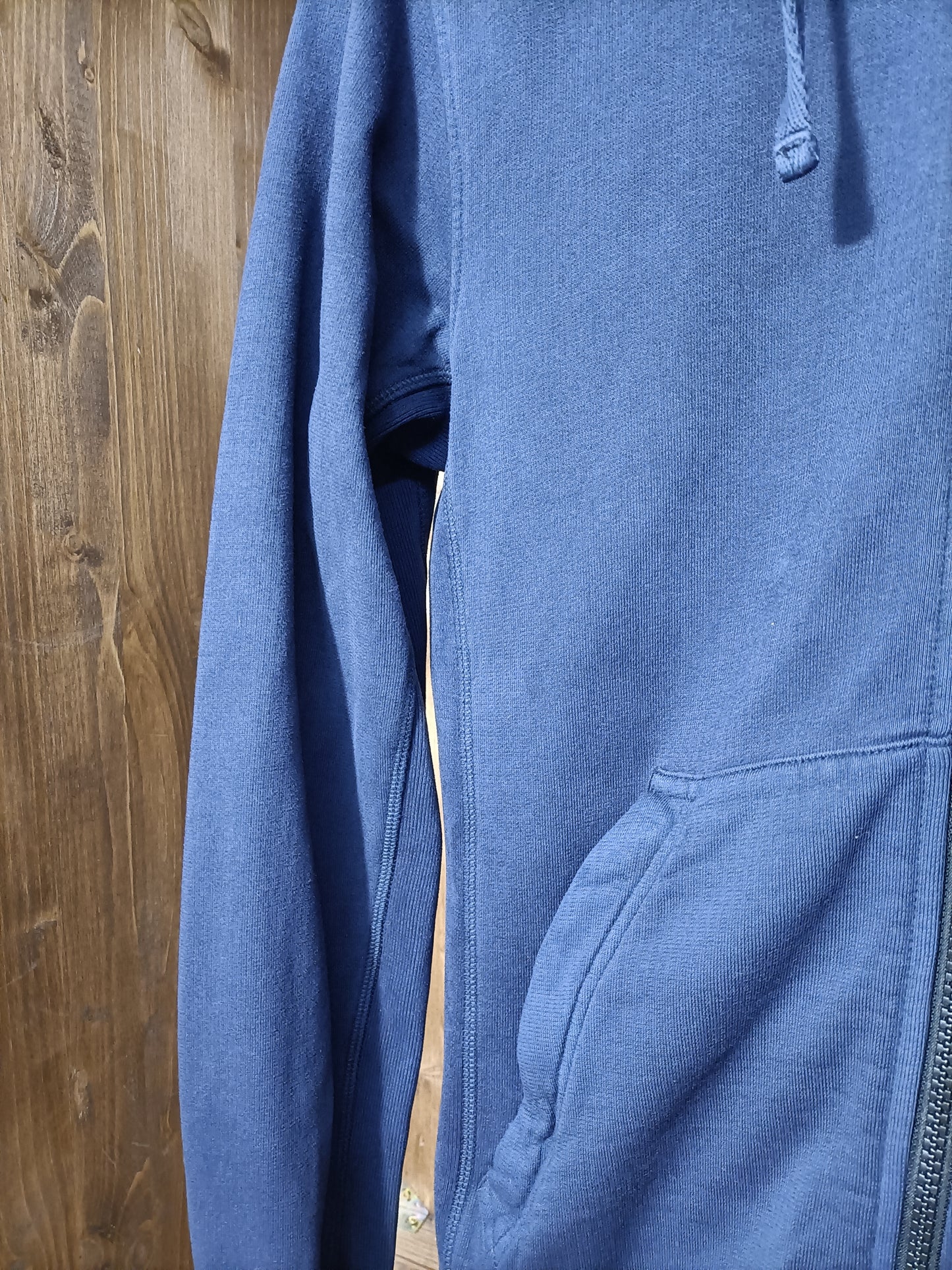 Zip hoodie blu