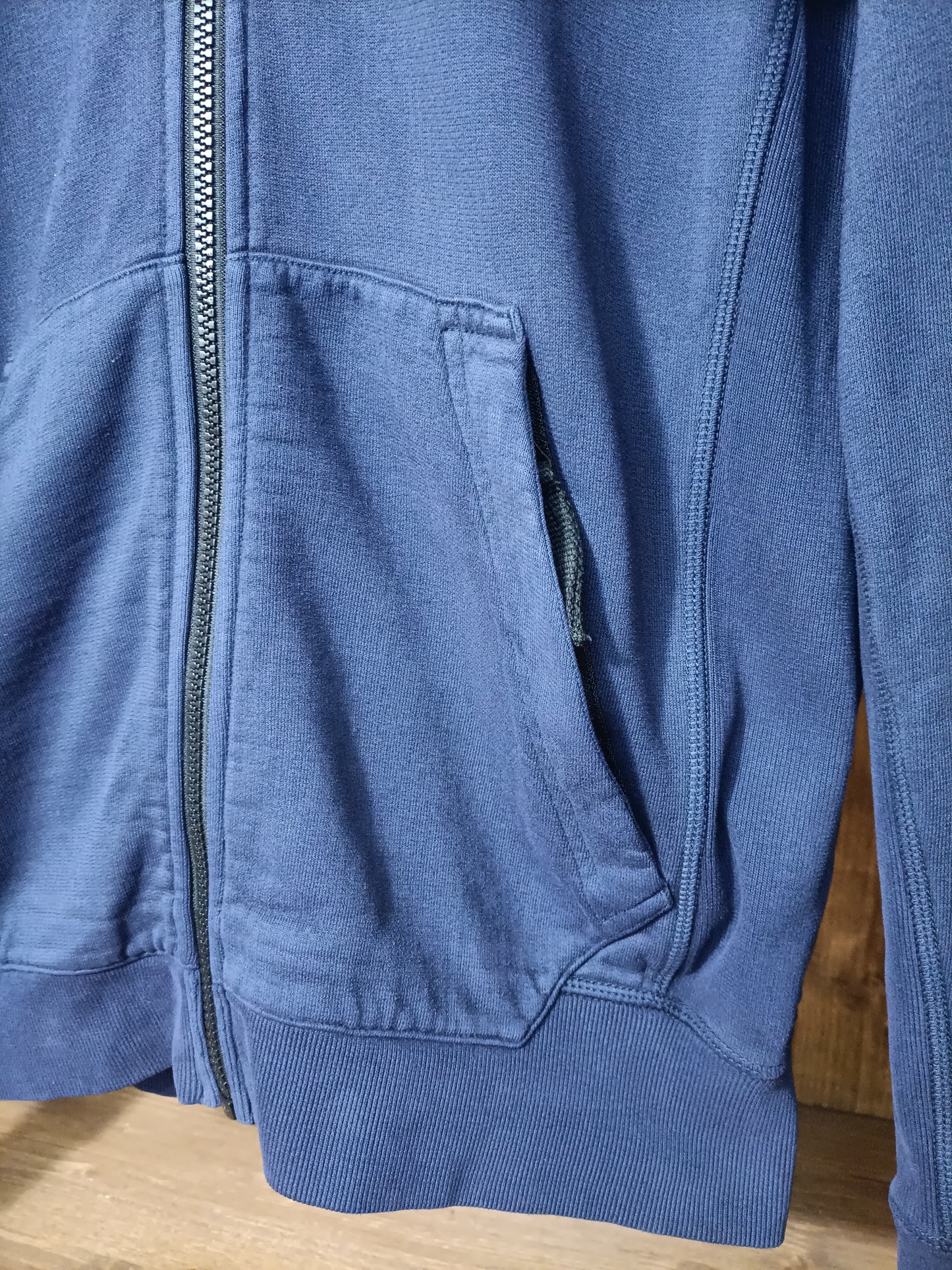 Zip hoodie blu