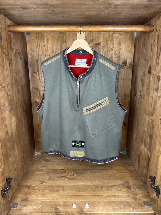 AW82 TELA STELLA FLEECE VEST in Brown